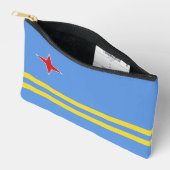 Pochette À Accessoires Drapeau d'Aruba (Ouvrir)