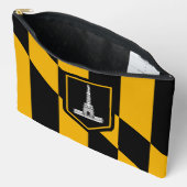 Pochette À Accessoires Drapeau de Baltimore, Maryland (Ouvrir)