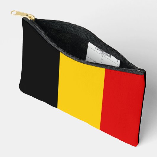 Pochette À Accessoires Drapeau de Belgique (Ouvrir)