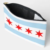 Pochette À Accessoires Drapeau de Chicago, Illinois (Ouvrir)