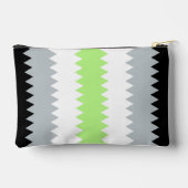 Pochette À Accessoires Drapeau de fierté Agender Abstrait Groovy Boho Zig (Verso)