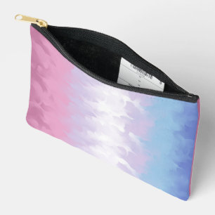 Pochette À Accessoires Drapeau de fierté bigenre abstrait fluffy pastel b