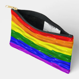 Pochette À Accessoires Drapeau de fierté de SlipperyJoe's vernis liquide