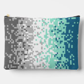 Pochette À Accessoires Drapeau de fierté frayromantique abstrait pixelisé (Recto)