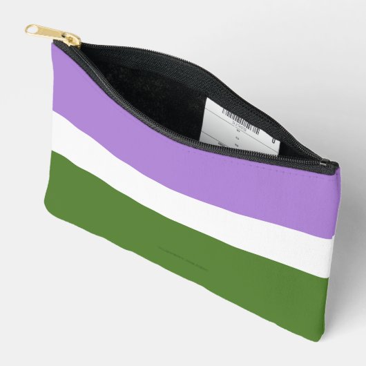 Pochette À Accessoires Drapeau de fierté genderqueer de SlipperyJoe lavan (Ouvrir)