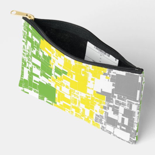 Pochette À Accessoires Drapeau de fierté lithromantique abstrait funky gé (Ouvrir)