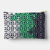 Pochette À Accessoires Drapeau de fierté Neutrois Abstrait Pixelisé Tripa (Verso)