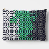 Pochette À Accessoires Drapeau de fierté Neutrois Abstrait Pixelisé Tripa (Recto)
