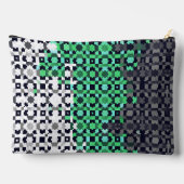 Pochette À Accessoires Drapeau de fierté Neutrois Abstrait Pixelisé Tripa (Verso)