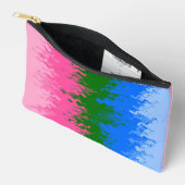 Pochette À Accessoires Drapeau de fierté omniromantique abstrait ondulé t (Ouvrir)
