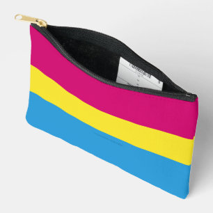 Pochette À Accessoires Drapeau de fierté pansexuelle SlipperyJoe rose amb