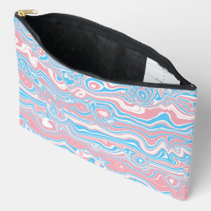 Pochette À Accessoires Drapeau de fierté trans Trippsy Boho Groovy Bandes