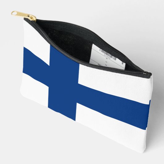 Pochette À Accessoires Drapeau de Finlande (Ouvrir)