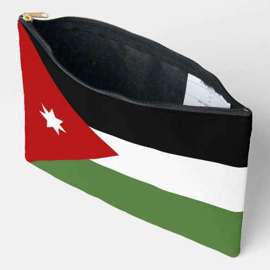 Pochette À Accessoires Drapeau de Jordanie (Ouvrir)