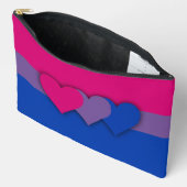 Pochette À Accessoires Drapeau de la bisexualité (Ouvrir)