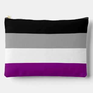Pochette À Accessoires Drapeau de la fierté de l'asexualité