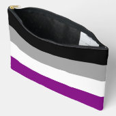 Pochette À Accessoires Drapeau de la fierté de l'asexualité (Ouvrir)