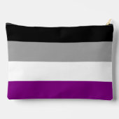 Pochette À Accessoires Drapeau de la fierté de l'asexualité (Verso)