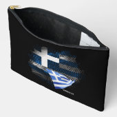 Pochette À Accessoires Drapeau de la Grèce (Ouvrir)