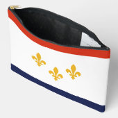 Pochette À Accessoires Drapeau de la Nouvelle-Orléans, Louisiane (Ouvrir)