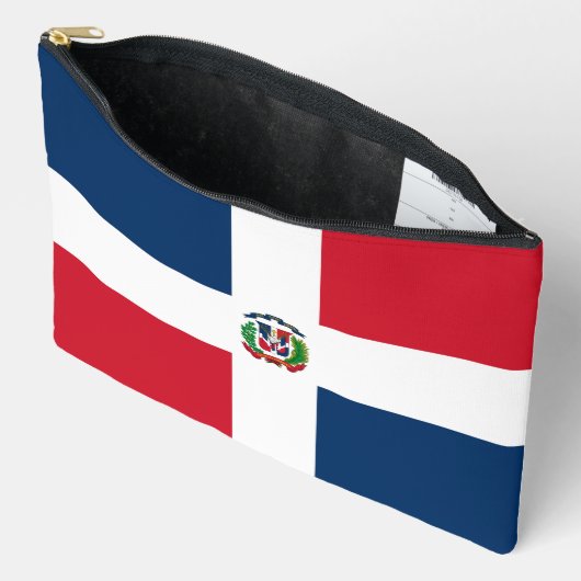 Pochette À Accessoires Drapeau de la République Dominicaine (Ouvrir)