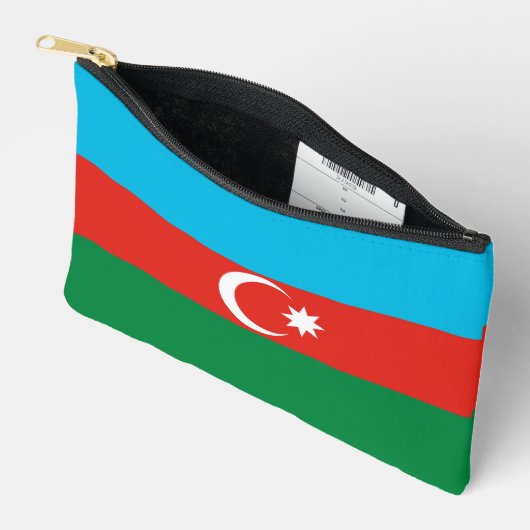 Pochette À Accessoires Drapeau de l'Azerbaïdjan (Ouvrir)