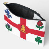 Pochette À Accessoires Drapeau de Montréal, Québec (Ouvrir)