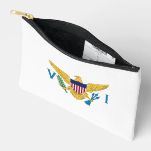 Pochette À Accessoires drapeau des îles Vierges des États-Unis