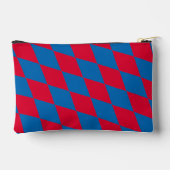 Pochette À Accessoires Drapeau diamant Bavière bleu et rouge Motif (Verso)