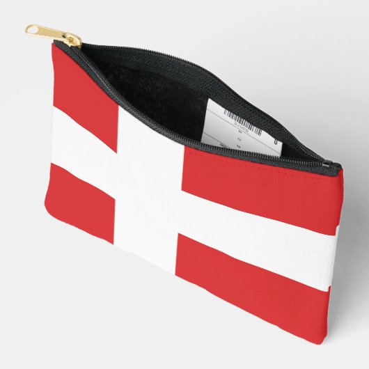 Pochette À Accessoires Drapeau du Danemark (Ouvrir)