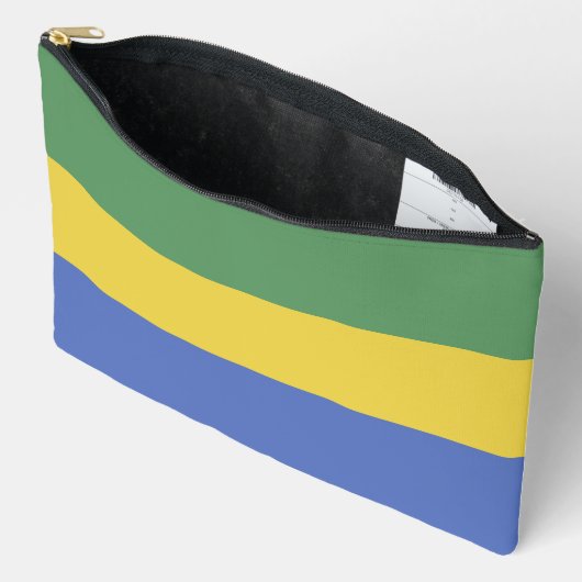 Pochette À Accessoires Drapeau du Gabon (Ouvrir)