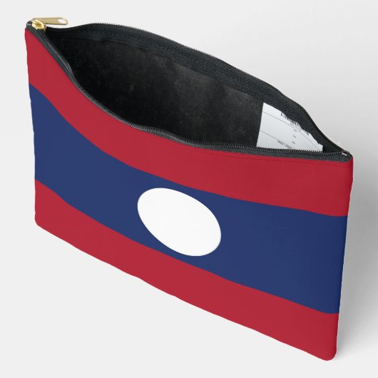 Pochette À Accessoires Drapeau du Laos (Ouvrir)