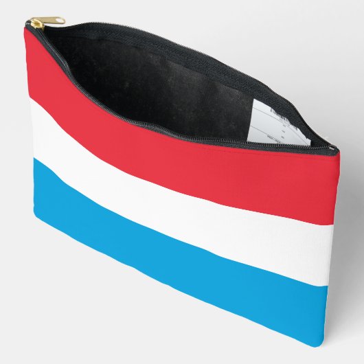 Pochette À Accessoires Drapeau du Luxembourg (Ouvrir)