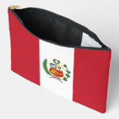 Pochette À Accessoires Drapeau du Pérou (Ouvrir)