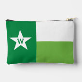 Pochette À Accessoires Drapeau du Texas aux nuances vertes (Verso)