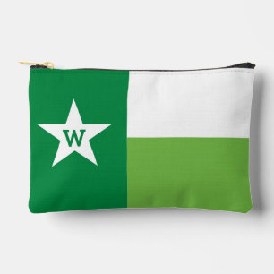 Pochette À Accessoires Drapeau du Texas aux nuances vertes