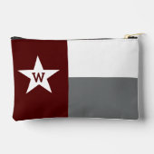 Pochette À Accessoires Drapeau du Texas Marron & Gris (Verso)
