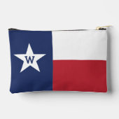 Pochette À Accessoires Drapeau du Texas rouge et bleu (Verso)
