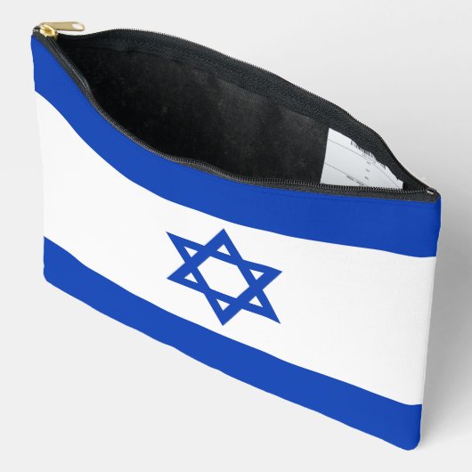 Pochette À Accessoires Drapeau Israël (Ouvrir)