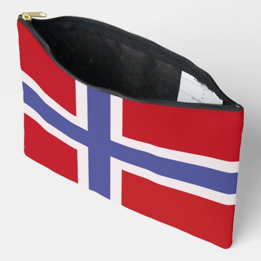 Pochette À Accessoires Drapeau norvégien (Ouvrir)