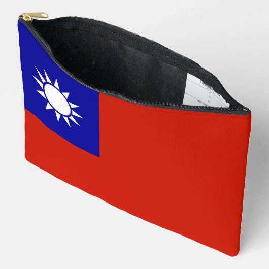 Pochette À Accessoires Drapeau taïwanais (Ouvrir)