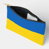 Pochette À Accessoires Drapeau ukrainien (Ouvrir)