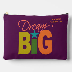 Pochette À Accessoires Dream BIG nom personnalisé