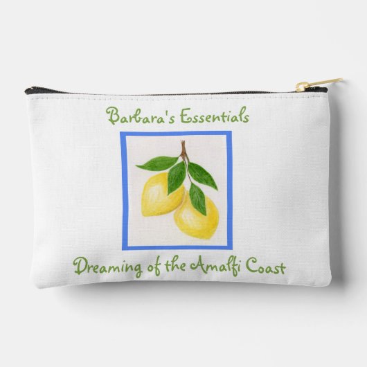 Pochette À Accessoires Dreaming of the Amalfi Coast Ziphed (Verso)