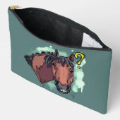 Pochette À Accessoires Drôle cheval (Ouvrir)