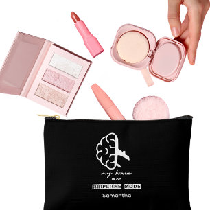 Pochette À Accessoires Drôle Mon Cerveau est en Mode Avion Collègue Simpl