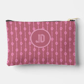 Pochette À Accessoires Dusty Rose Pink Large Text With Flowers (Verso)
