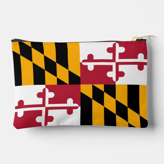 Pochette À Accessoires Dynamic Maryland State Flag Graphic on a (Verso)