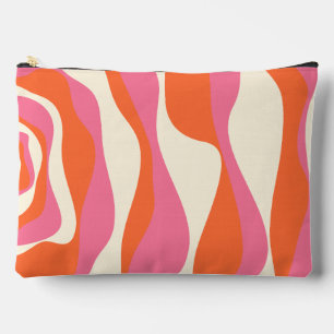 Pochette À Accessoires Ebb et flux 4 - rose, orange et crème