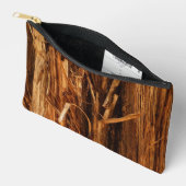 Pochette À Accessoires Écorce de bois texturée de cèdre (Ouvrir)